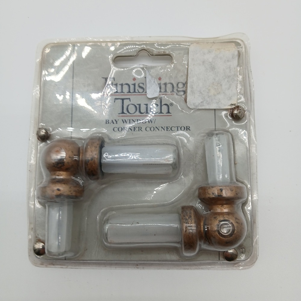 Finishing Touch Bay Window Corner Connector OS Bronze Curtain Rod Hardware